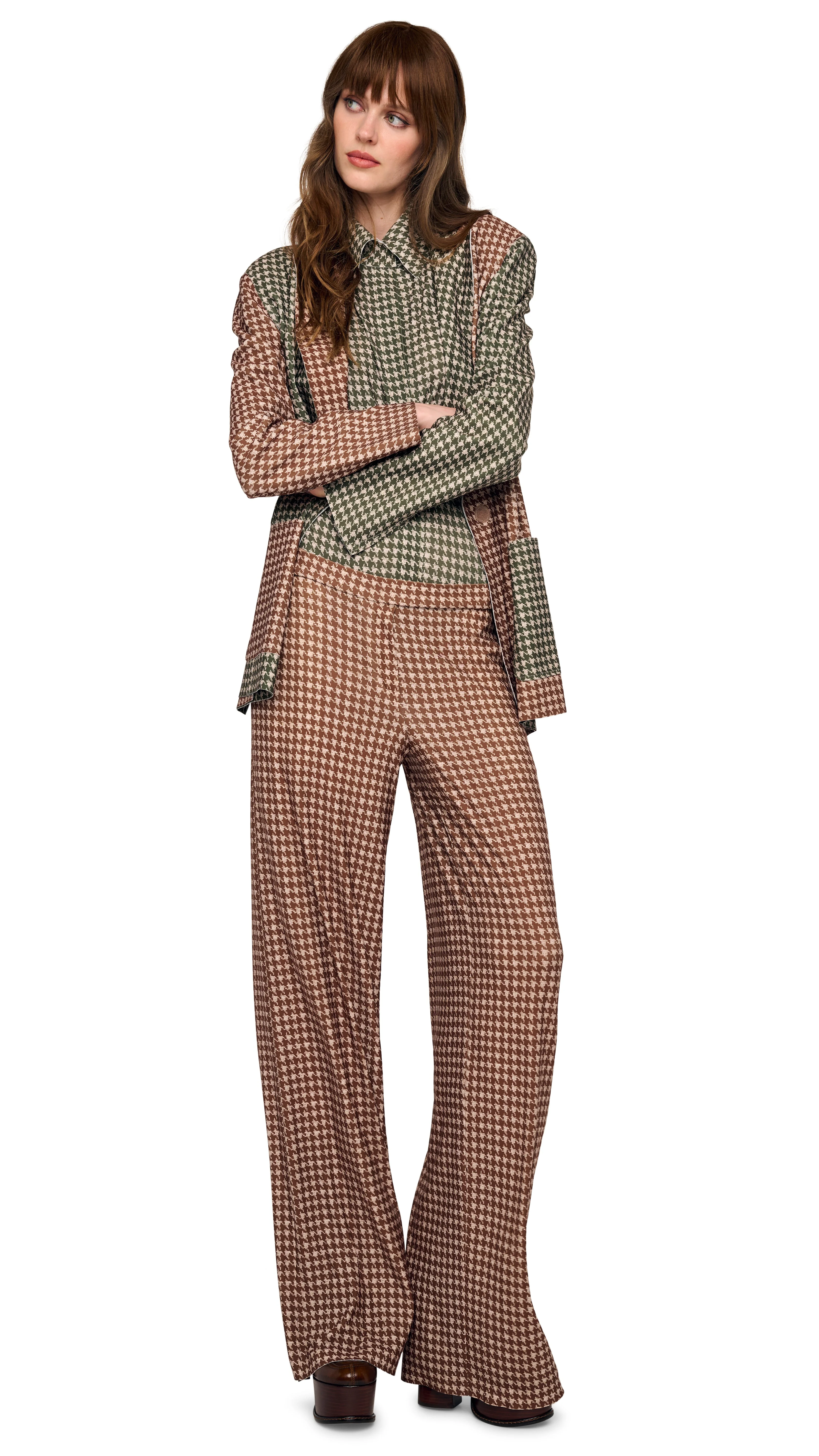 FLAT FRONT WIDE PANT - 1