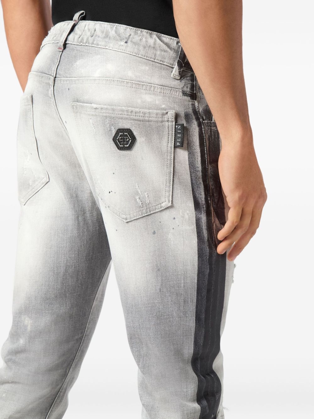 Paisley Bandana super-straight jeans - 5