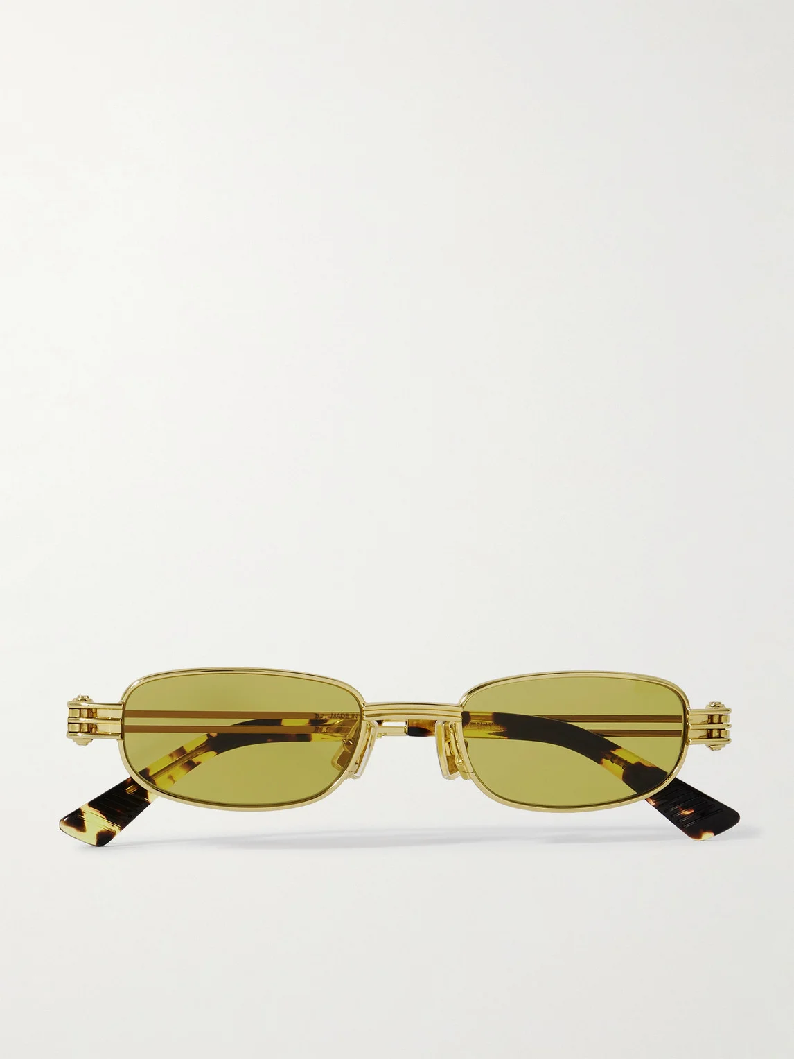 Rectangular-Frame Gold-Tone Sunglasses - 1