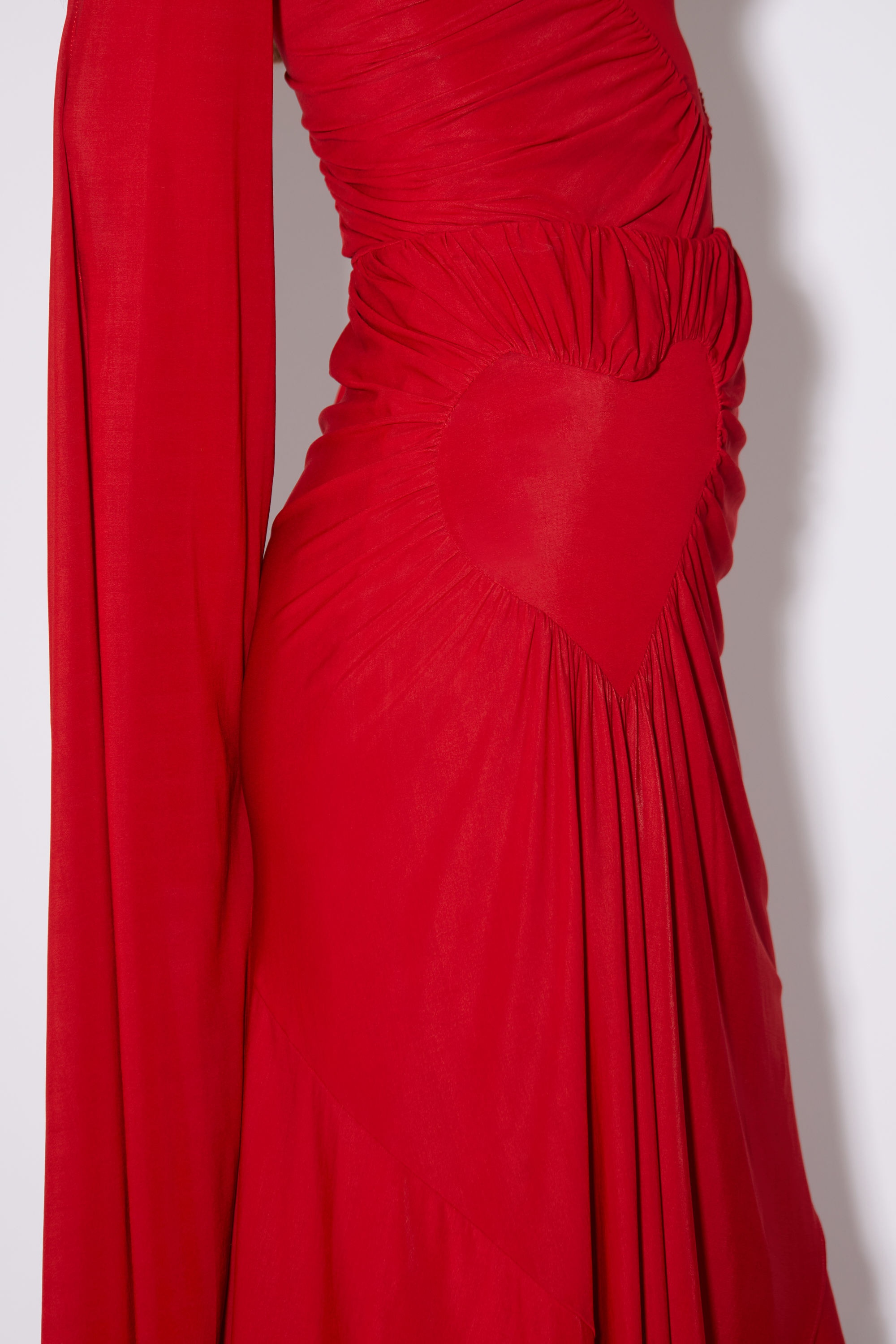 Heart draped skirt - Cardinal red - 5