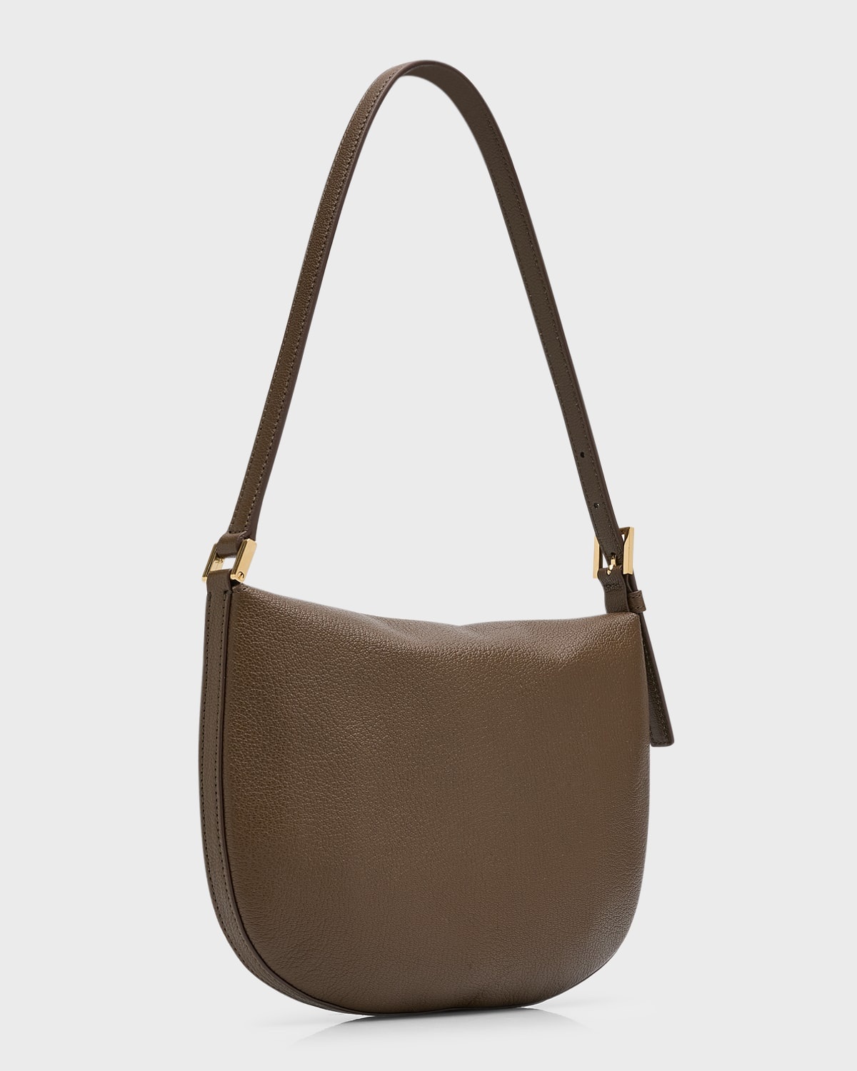 Tondo Small Flap Leather Hobo Bag - 6