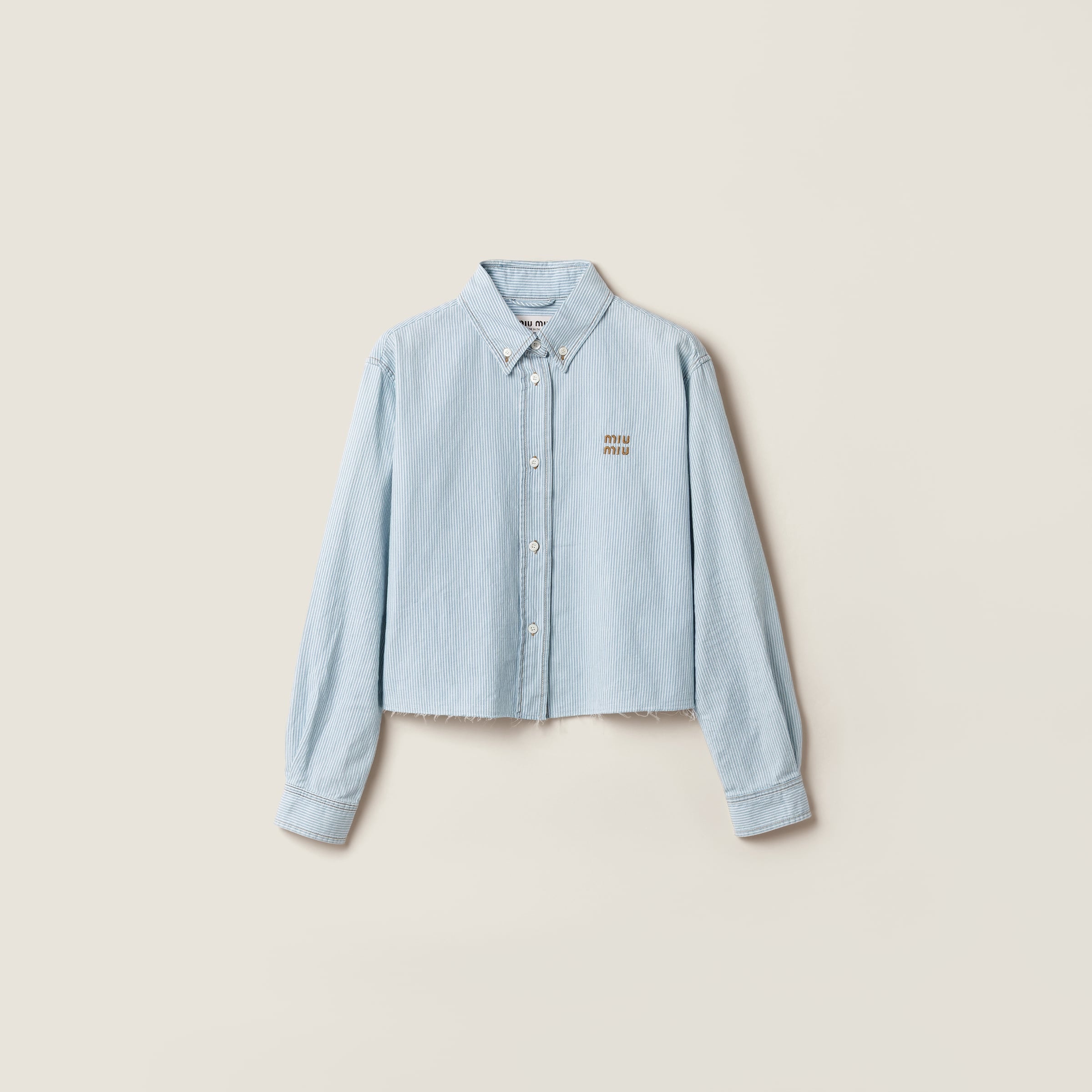Striped chambray shirt - 1
