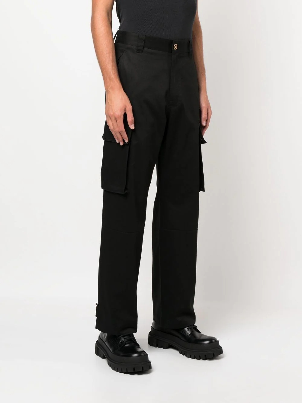 straight-leg cargo trousers - 3