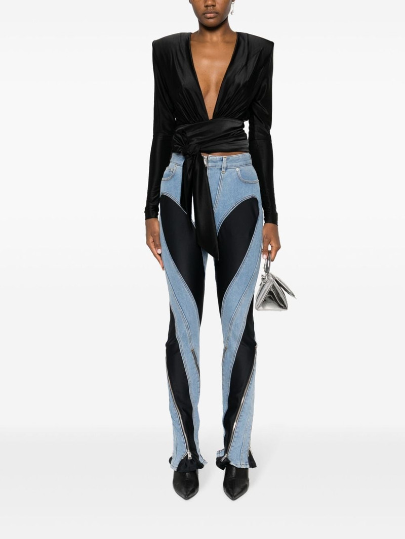 ALEXANDRE VAUTHIER V-neck tied-waist blouse outlook