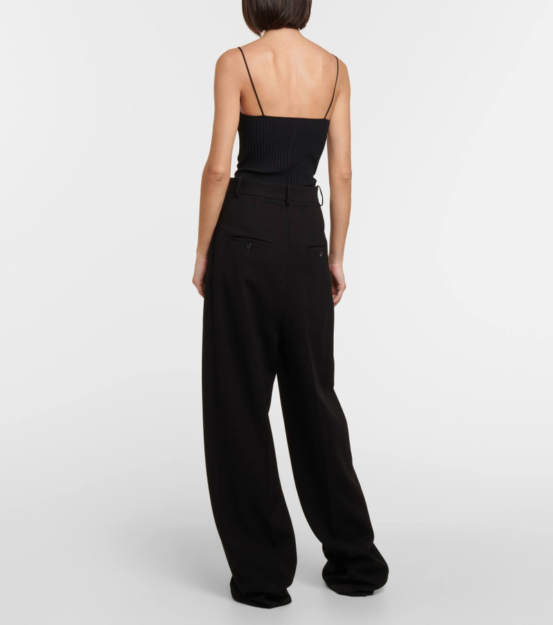 Simone pleated wide-leg pants 3