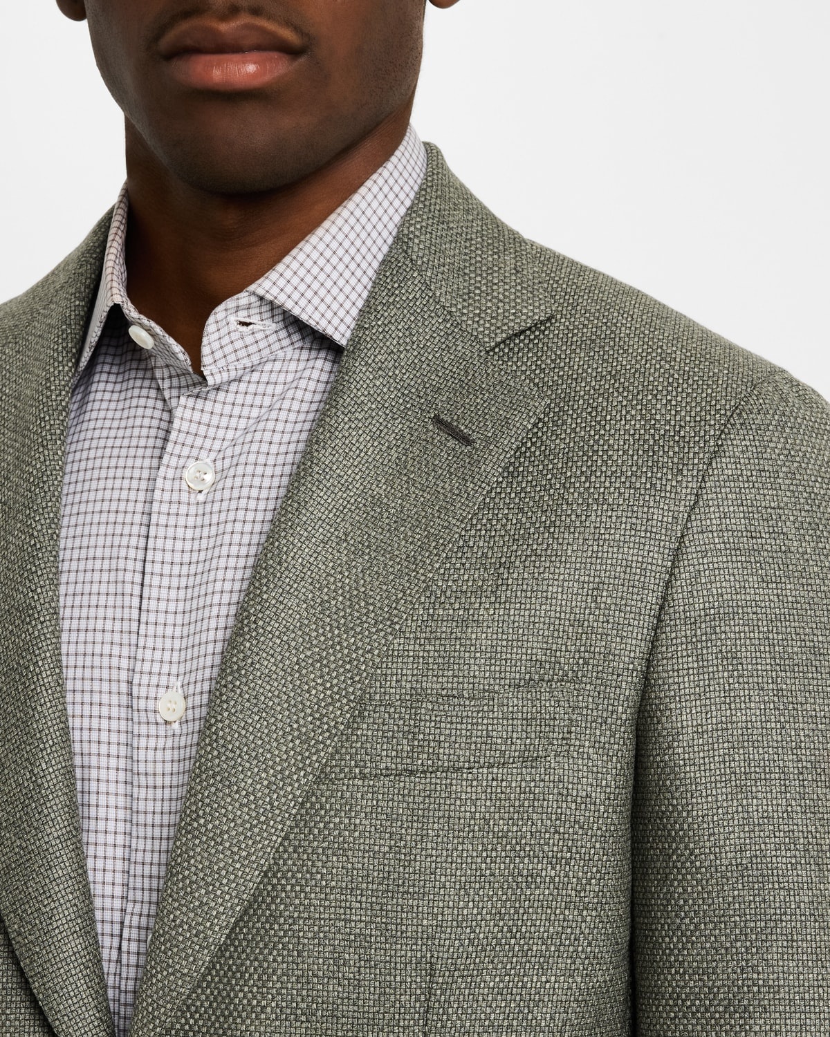 Men's Textured Wool-Cashmere Blazer - 5