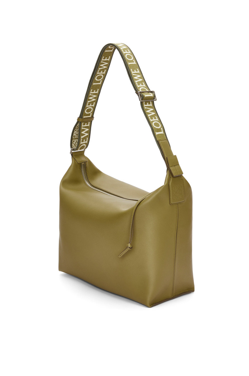 Cubi Crossbody bag in supple smooth calfskin and jacquard 1