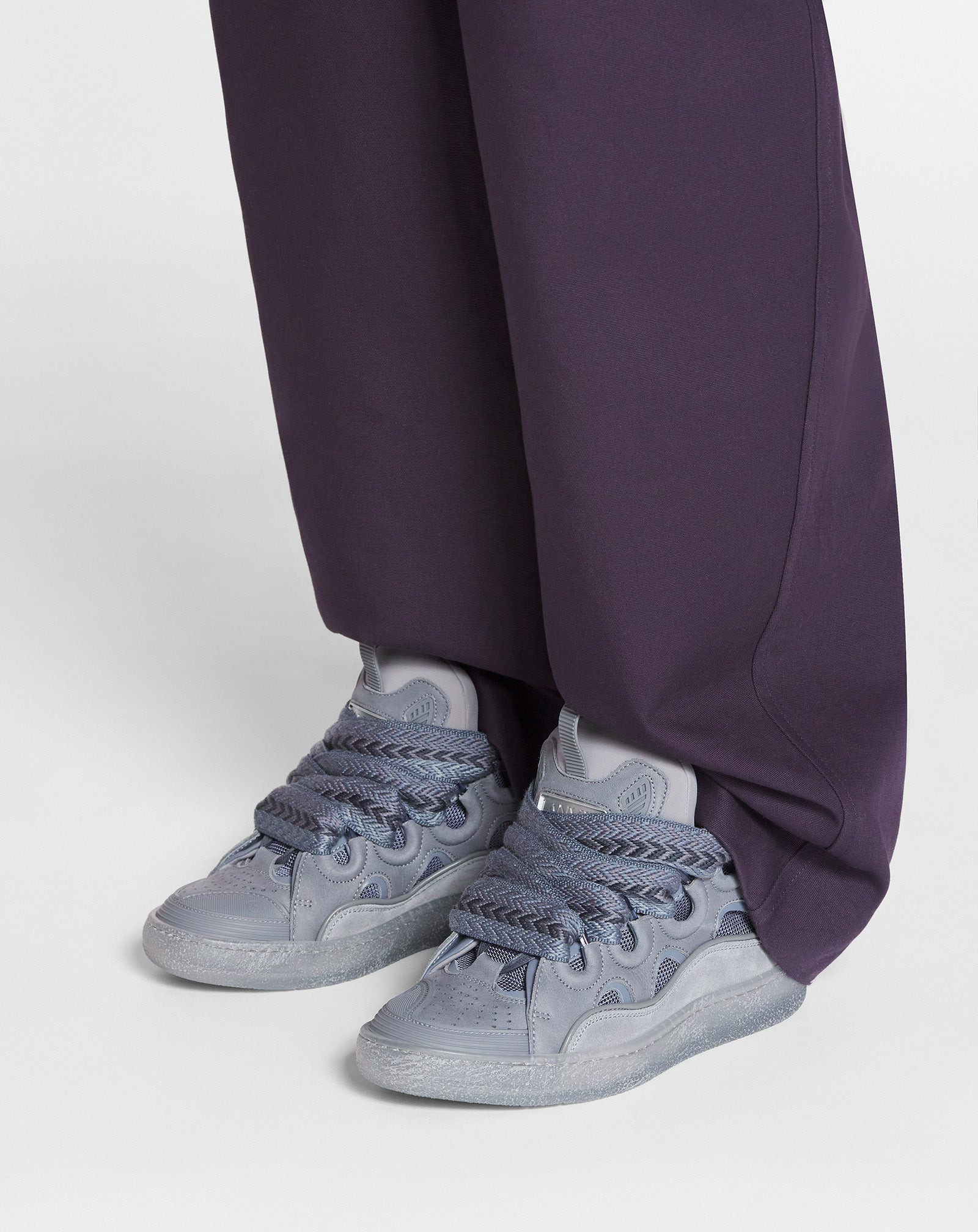 LEATHER CURB SNEAKERS - 6