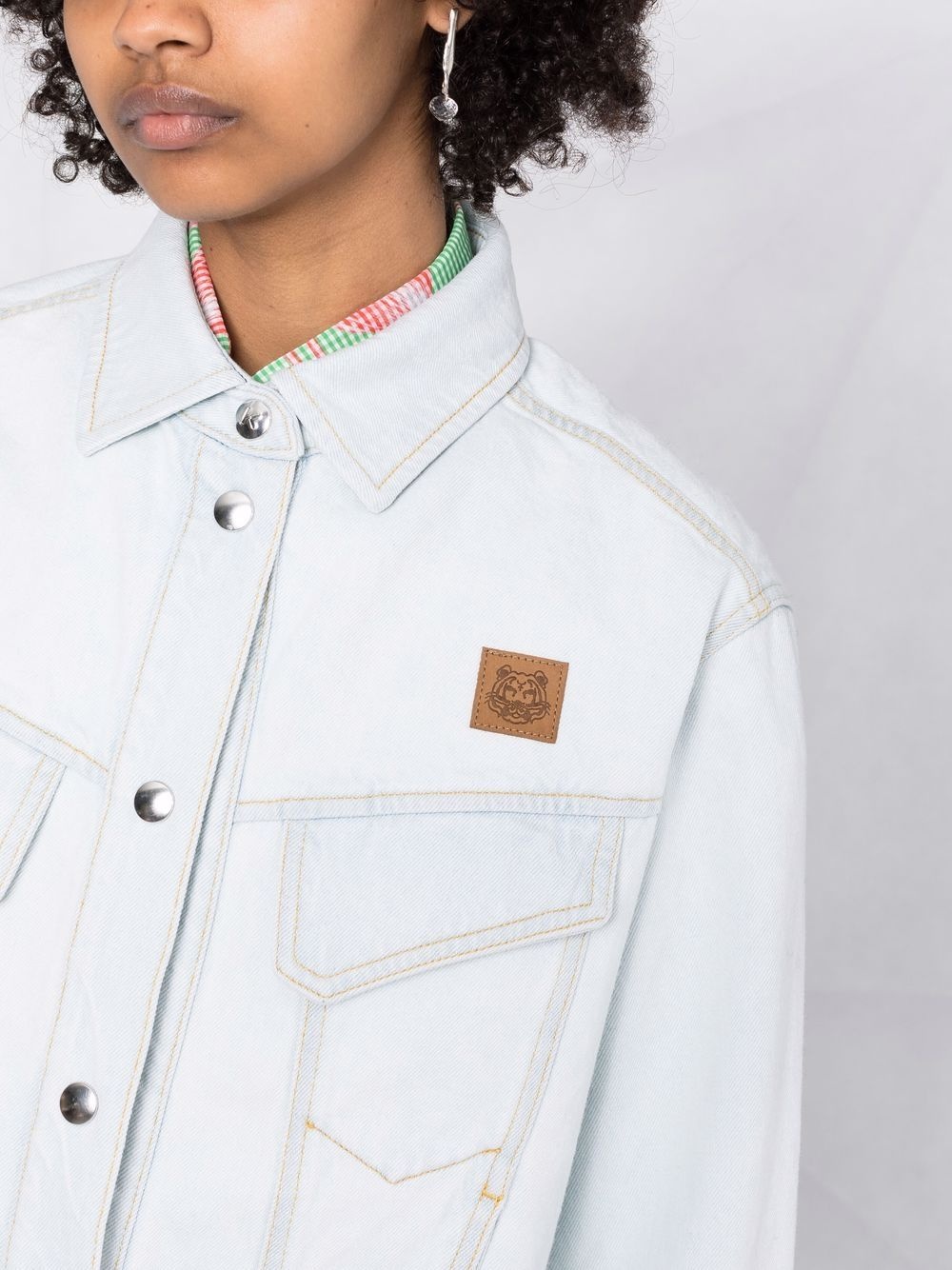 K-Tiger cropped denim jacket - 3