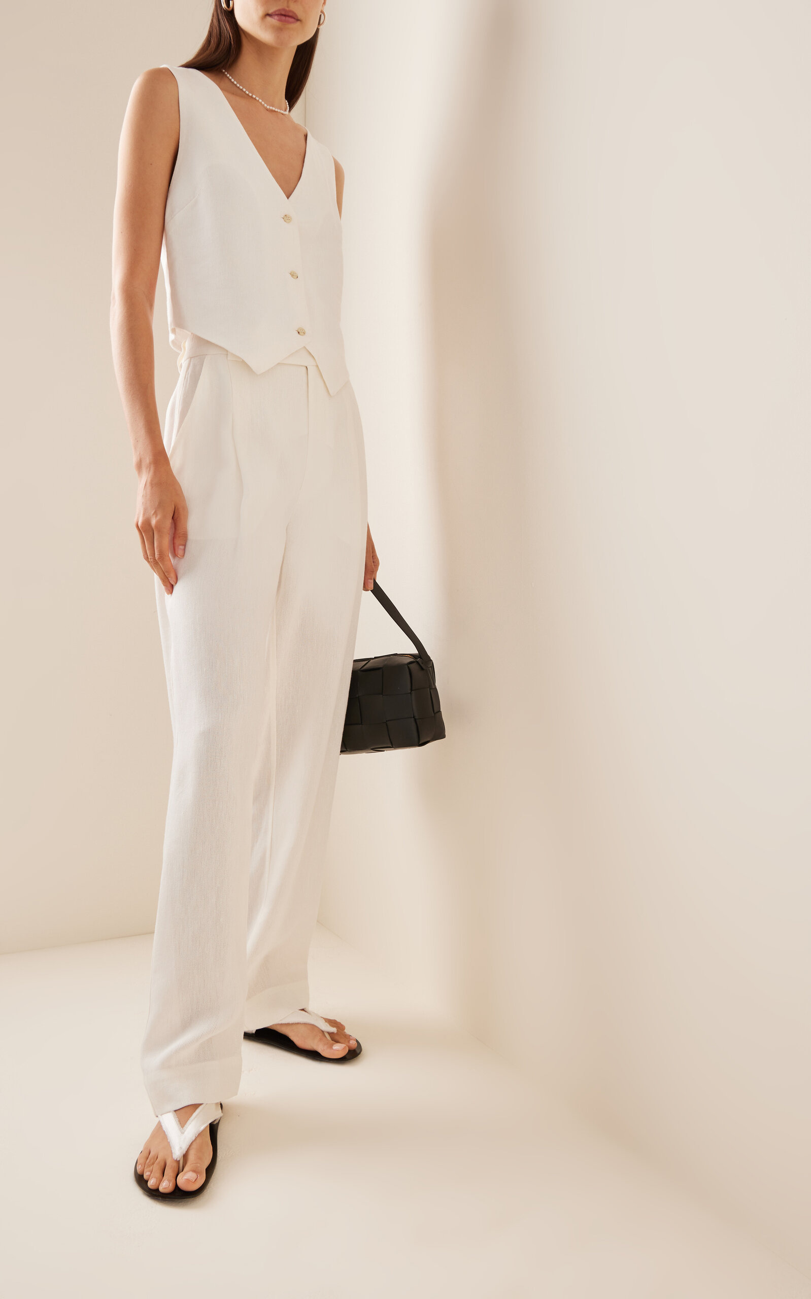 Clemence Straight-Leg Pants white - 3