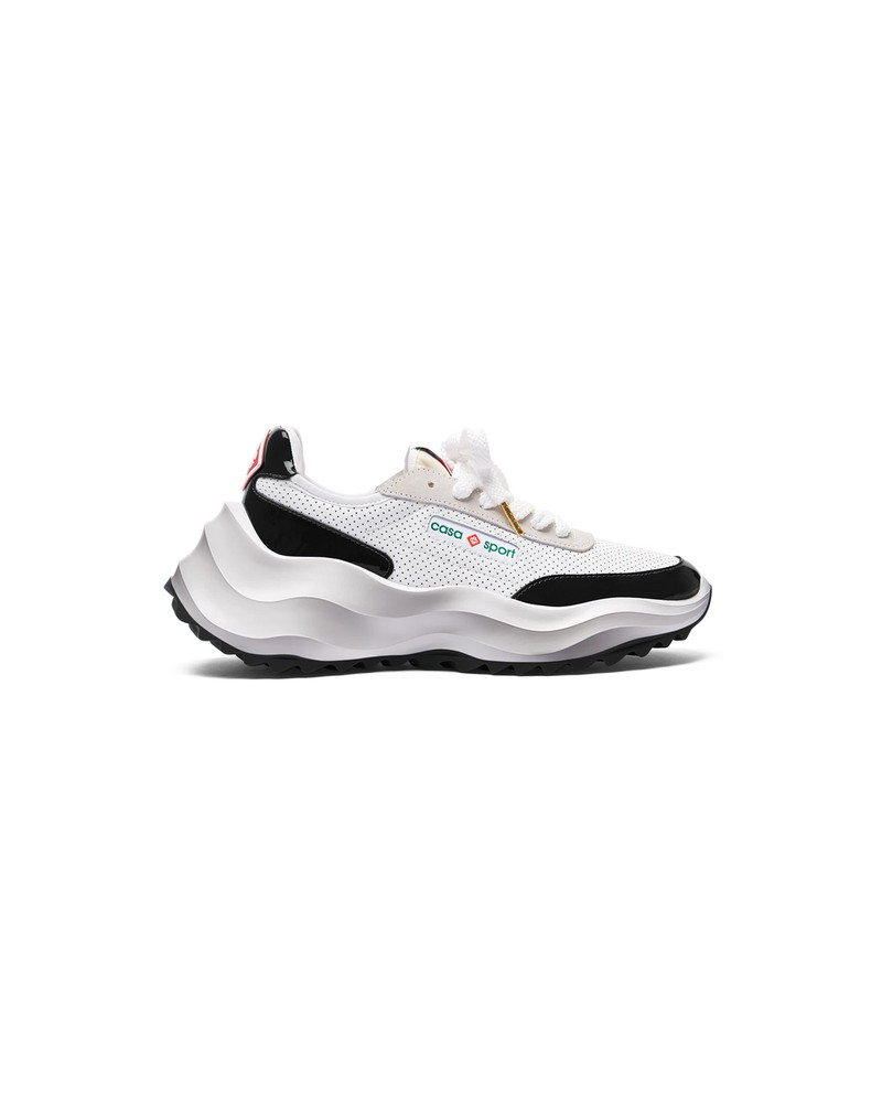Mens Atlantis White & Black Sneaker 1