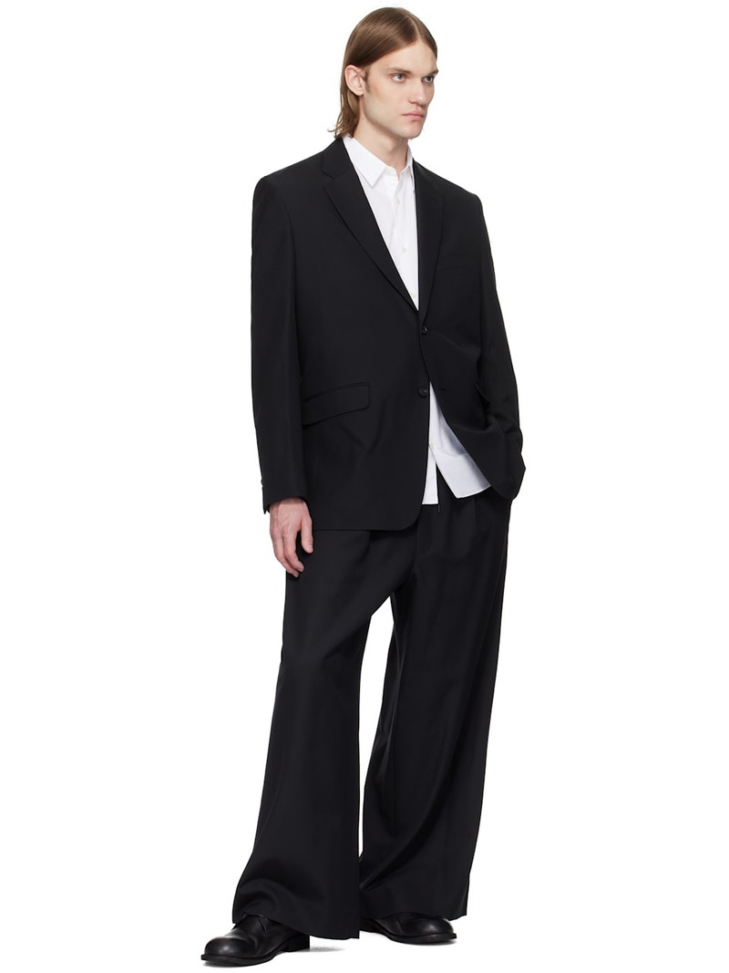 Comme des Garçons Homme Black Wool Gabardine Blazer outlook