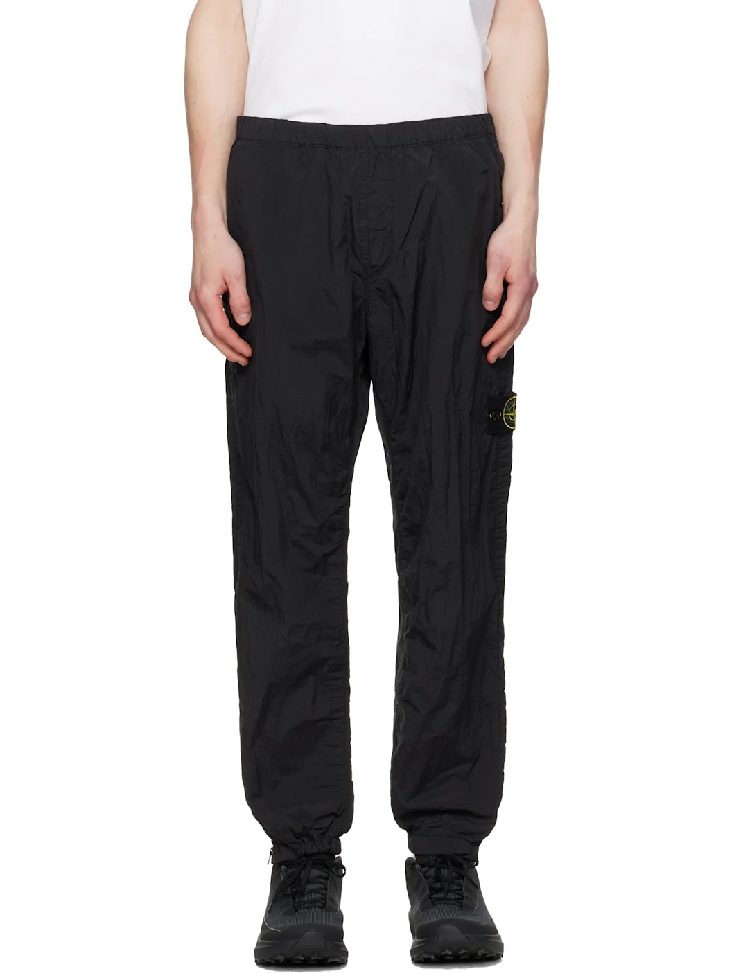 Black 3100035 Nylon Metal ECONYL Trousers - 1