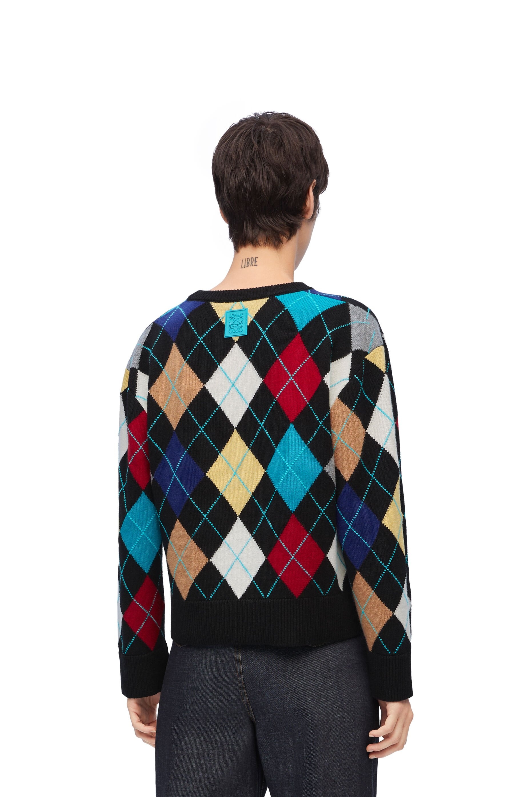 Argyle sweater in wool - 4
