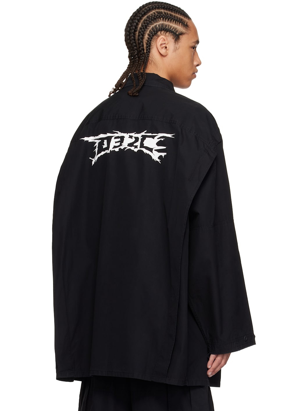 Black Intermission Cargo Overshirt - 3