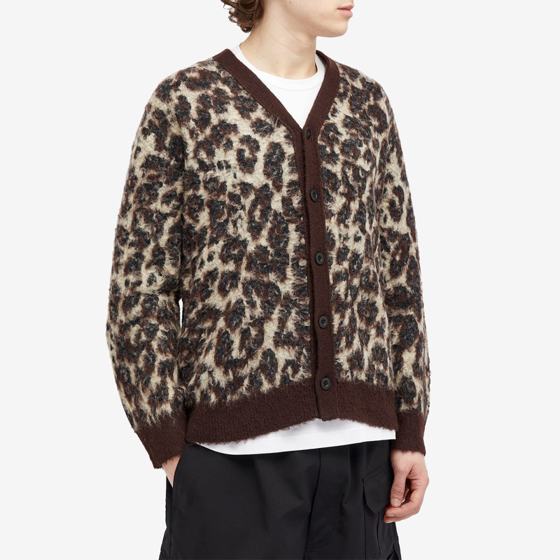 Junya Watanabe MAN Junya Watanabe MAN x Acrylic Tam Leopard Print Cardigan outlook