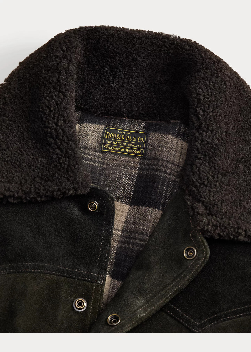 Shearling-Collar Suede Western Jacket 3