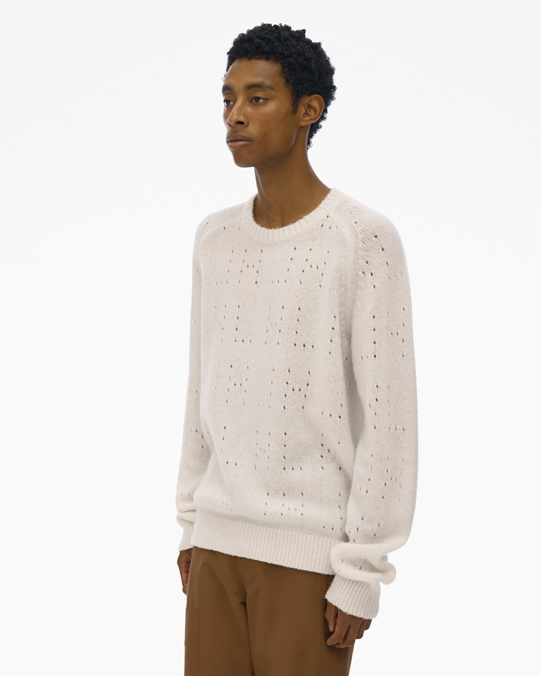 LOGO POINTELLE SWEATER - 5