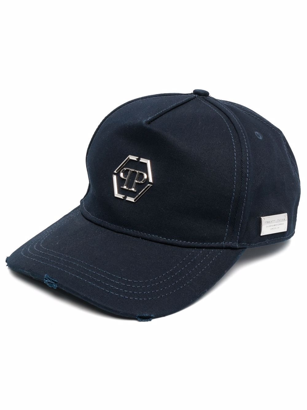 logo-plaque cotton cap - 1