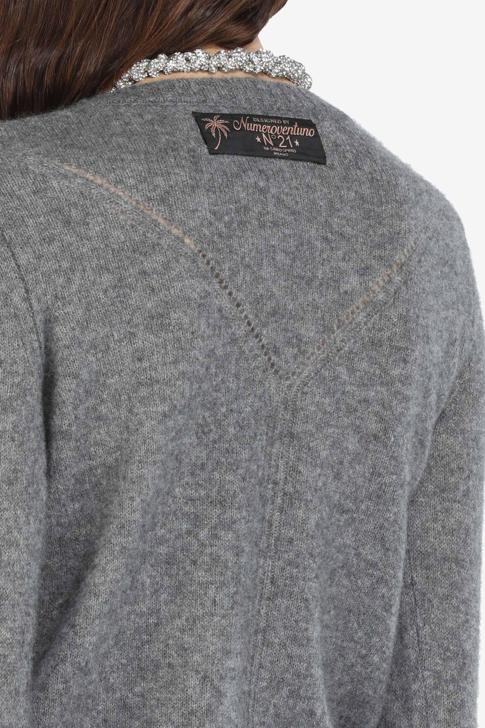 LOGO PATCH CASHMERE SWEATER - 5