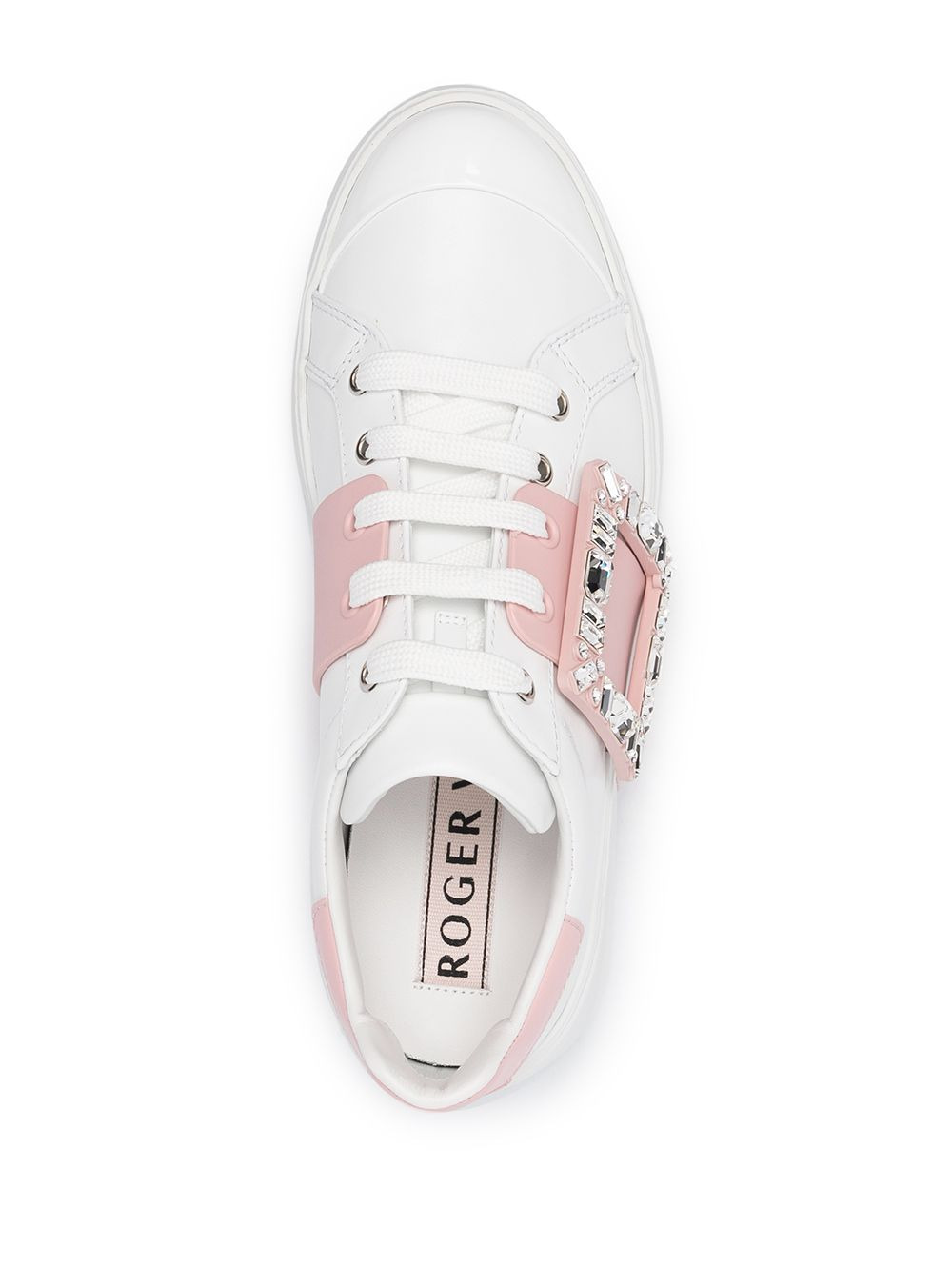 Roger Vivier Women Viv Skate Leather Sneakers - 2
