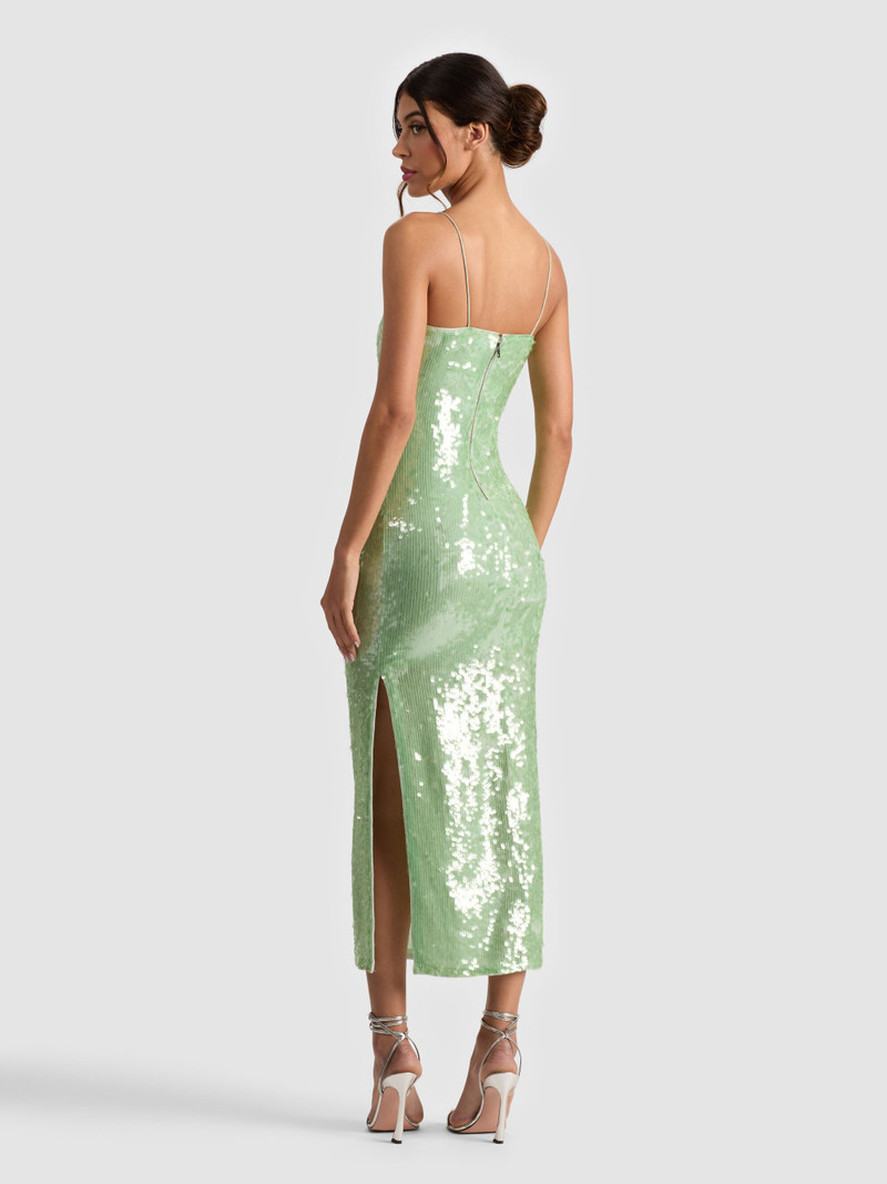 Alice + Olivia FIFI SEQUIN MIDI DRESS outlook