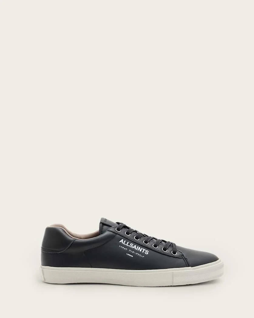 UNDERGROUND LEATHER LOW TOP SNEAKERS - 1