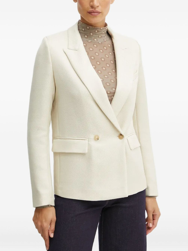 double-breasted twill blazer 1