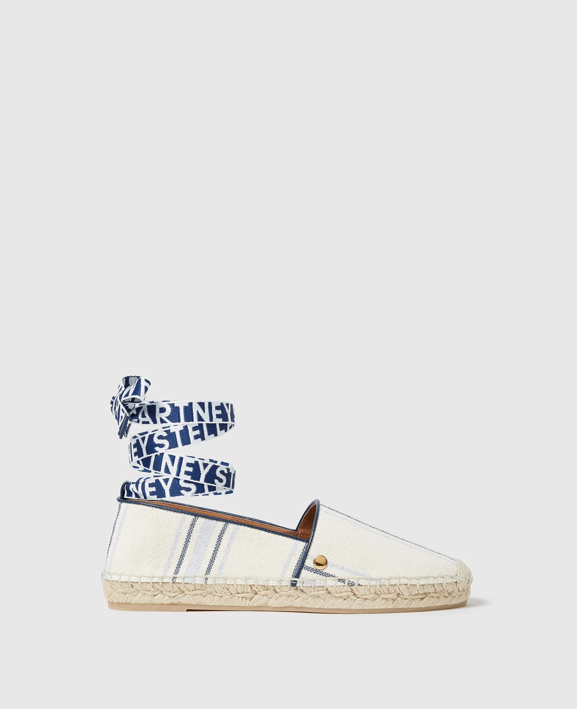 Gaia Striped Flat Espadrilles - 1