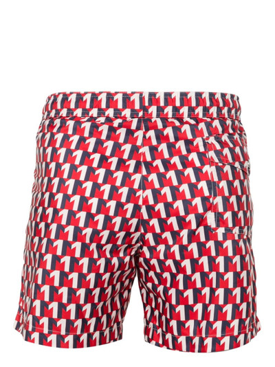 Moncler geometric-print swim shorts outlook