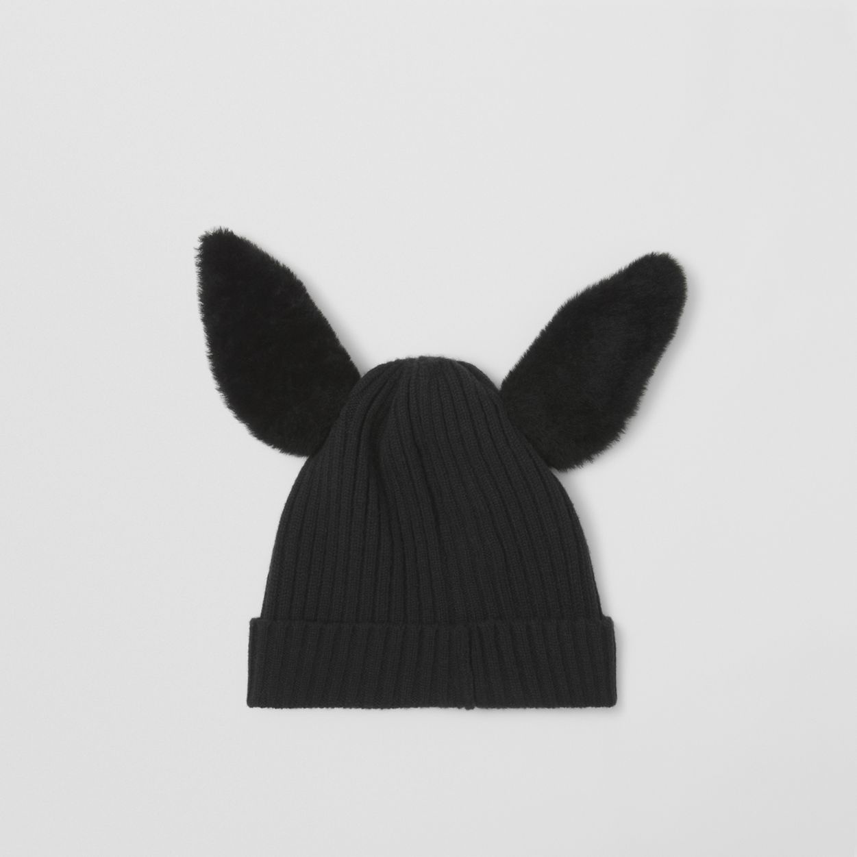 Shearling Deer Detail Wool Blend Beanie - 5