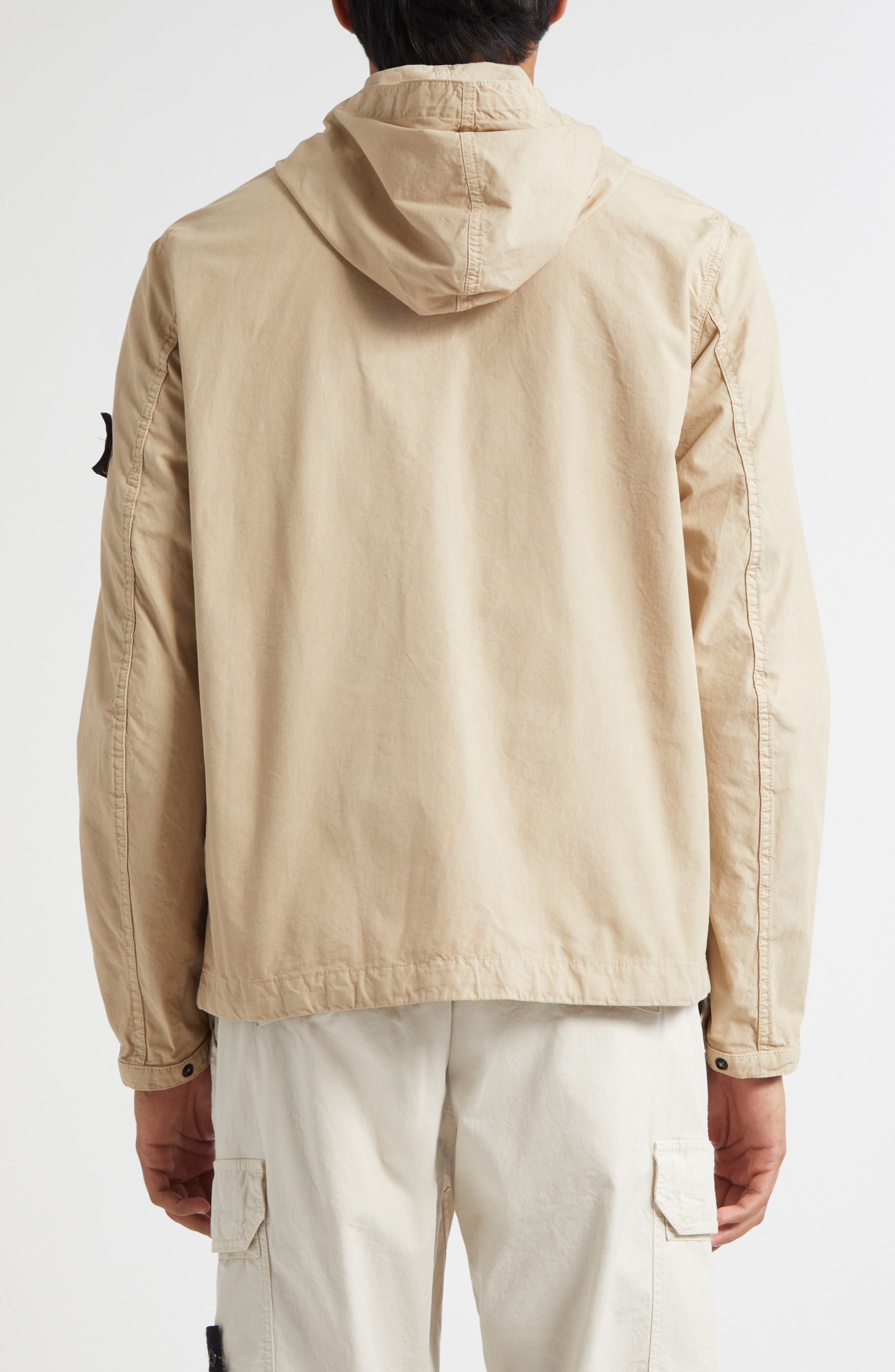 Stone Island Short Cotton Twill Parka in V009A Desert at Nordstrom - 2