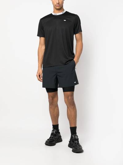 Diesel logo-print running shorts outlook