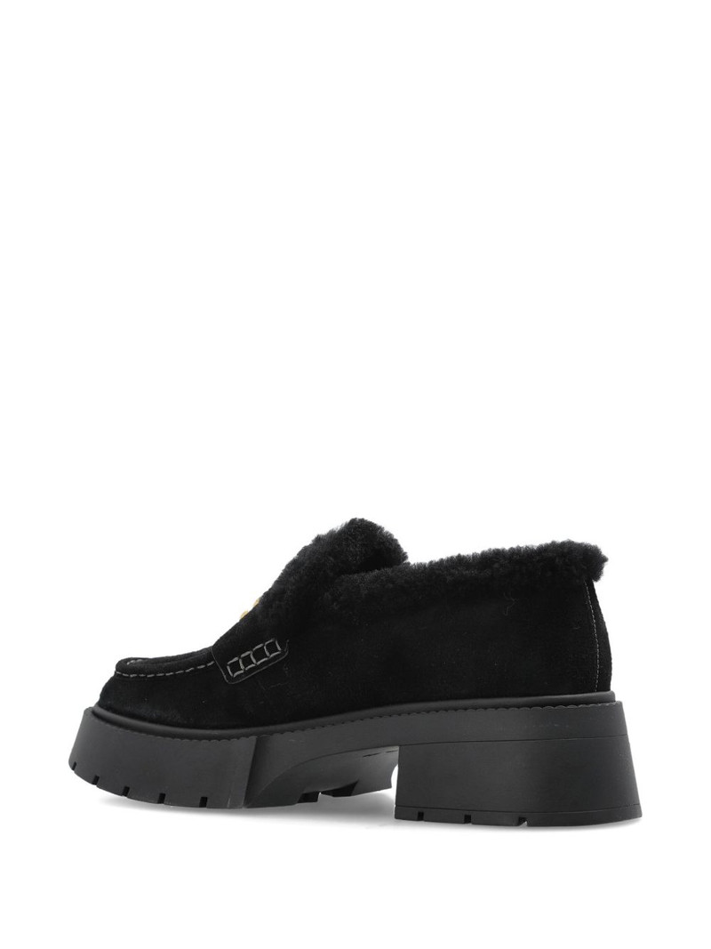 Leah shearling logo loafers 4