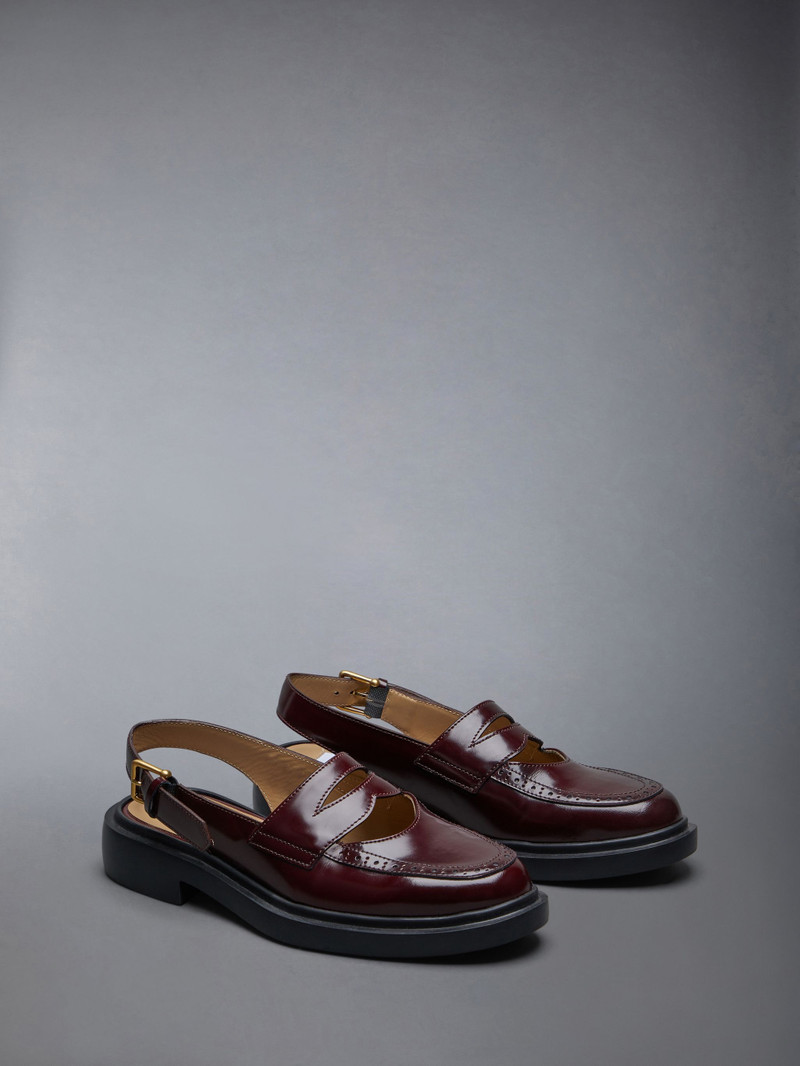 Thom Browne Spazzolato Slingback Penny Loafer outlook