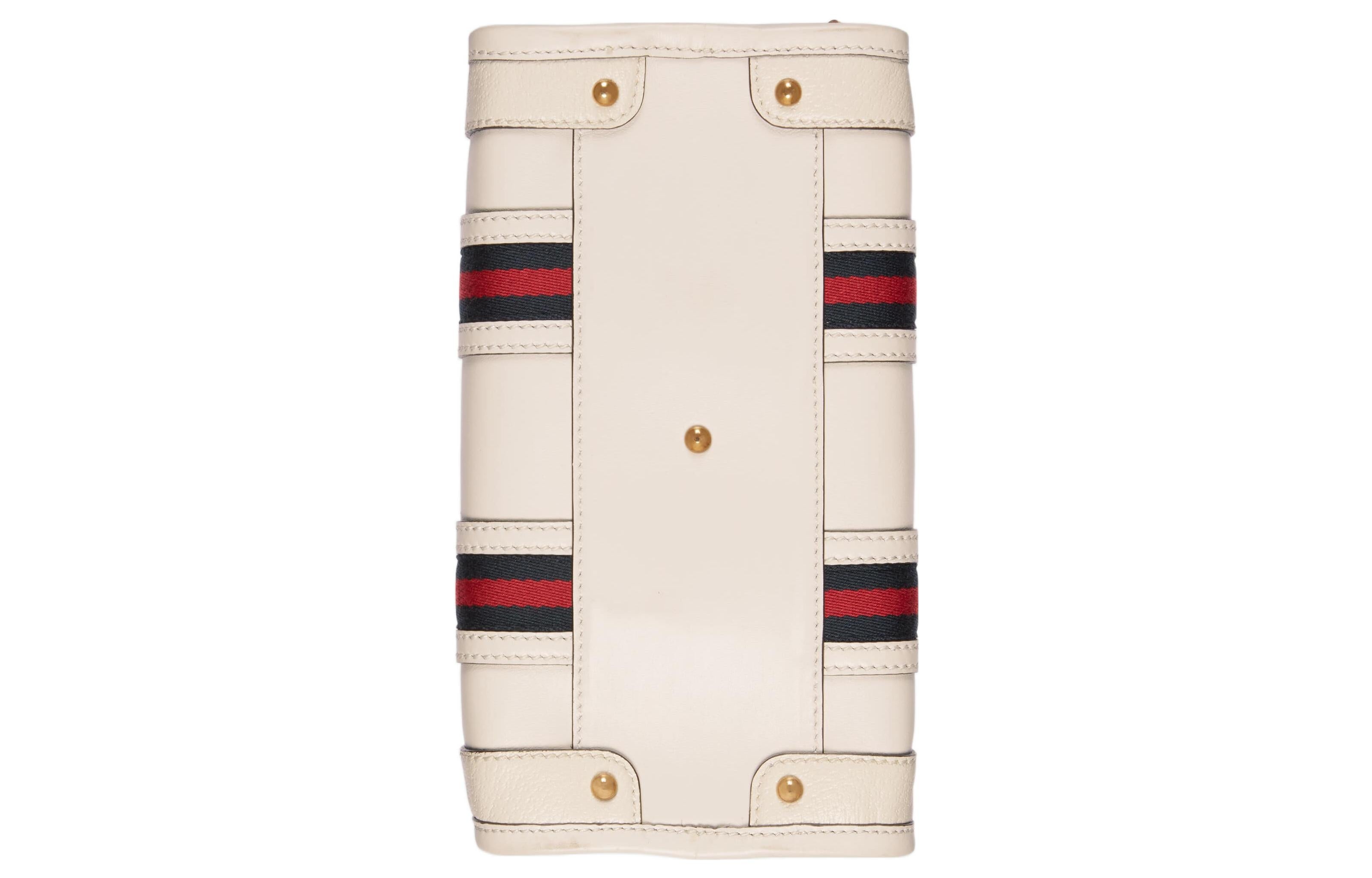 (WMNS) Gucci Bauletto Small Top Handle Bag 'White' 715772-AAA0O-9041 - 4