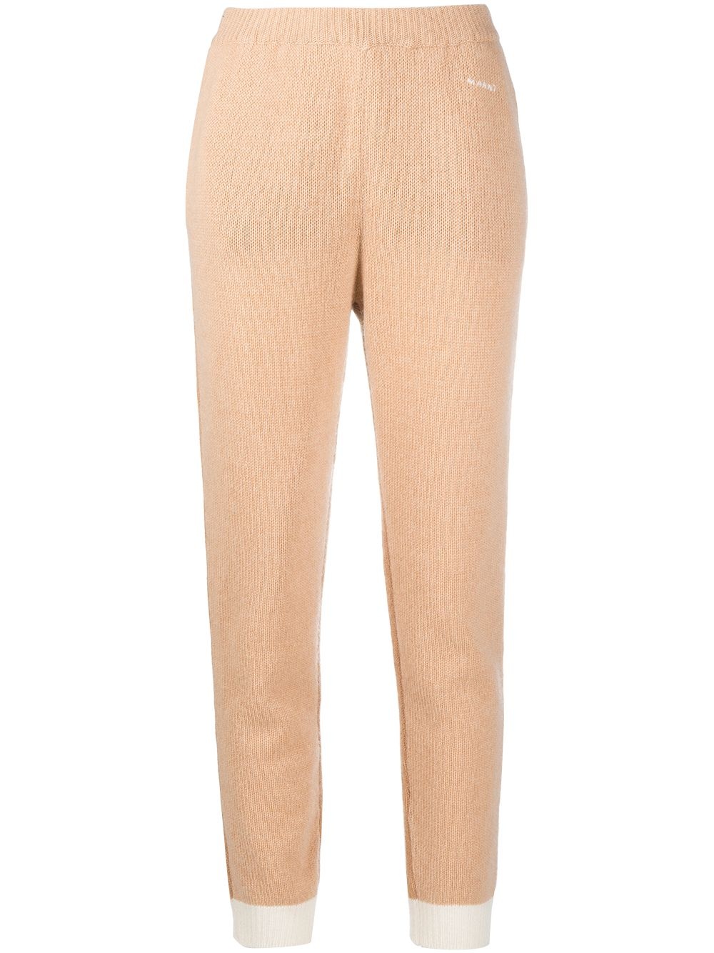 ribbed-knit cashmere trousers - 1