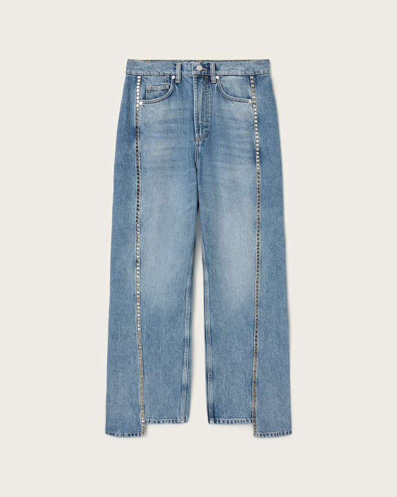 FRANKIE LOOSE FIT STUD DENIM JEANS 1