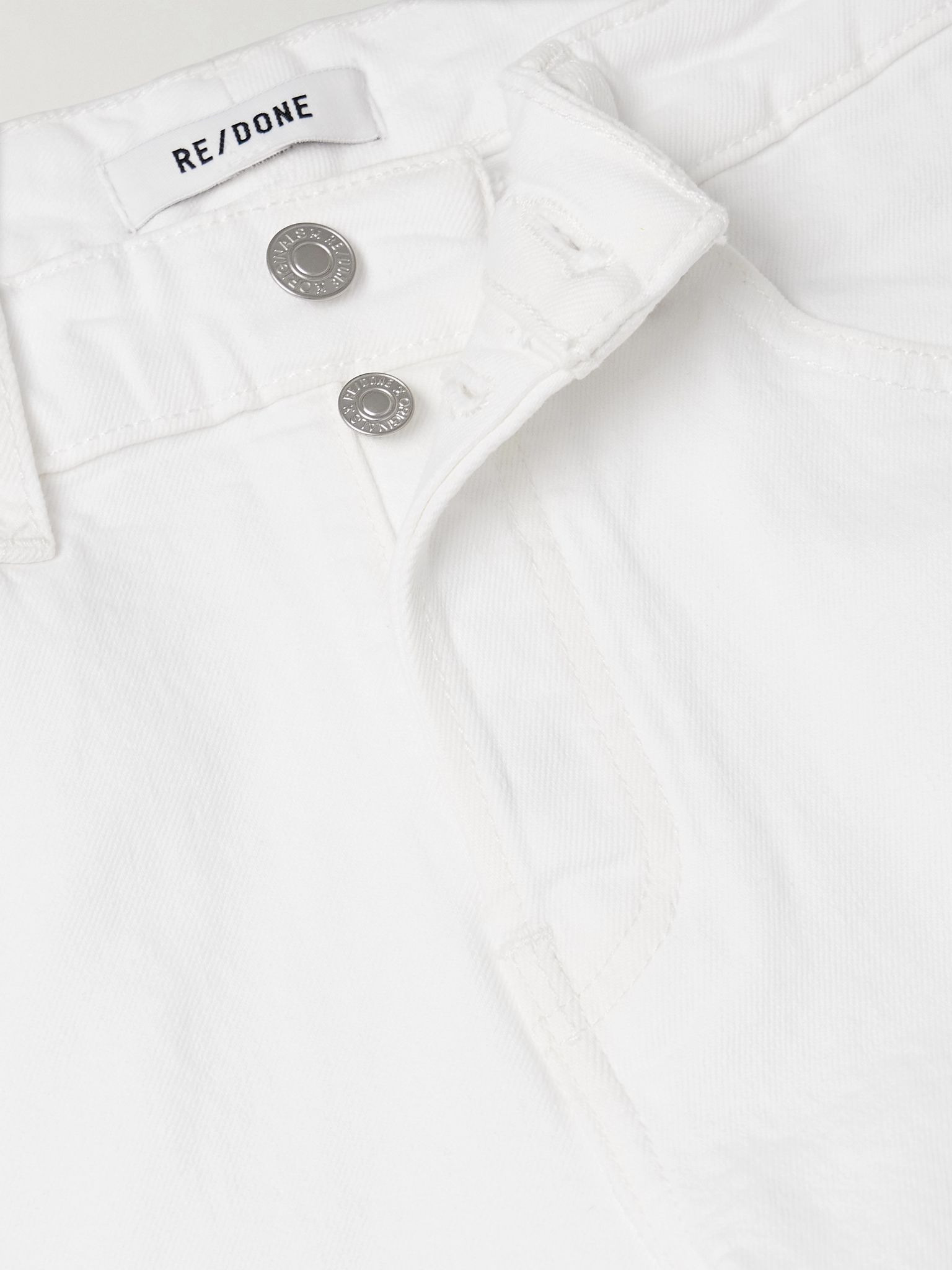 Slim Straight Crop mid-rise slim-leg jeans White - 5