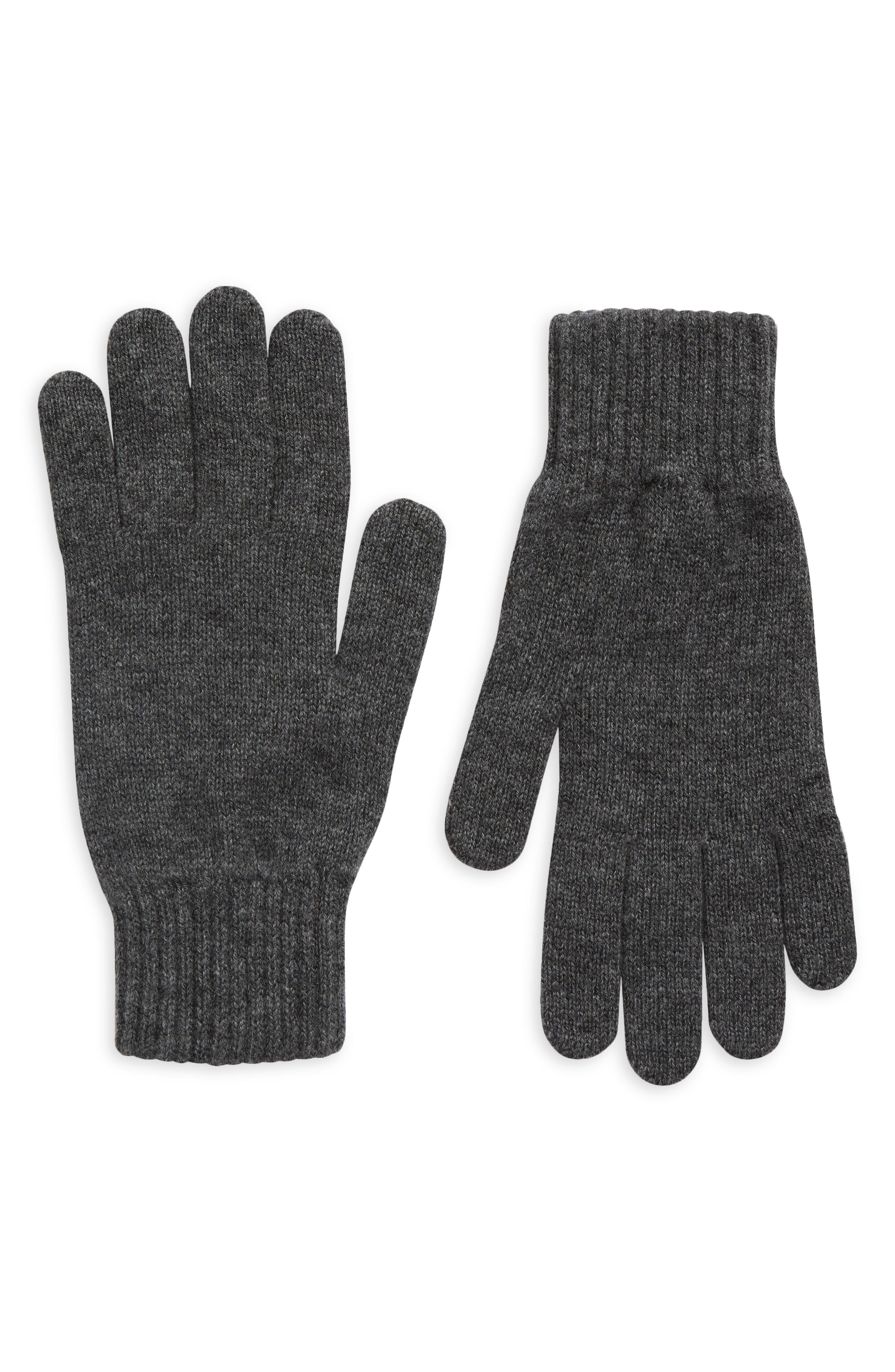 Johnstons of Elgin Cashmere Gloves in Mid Grey at Nordstrom - 1