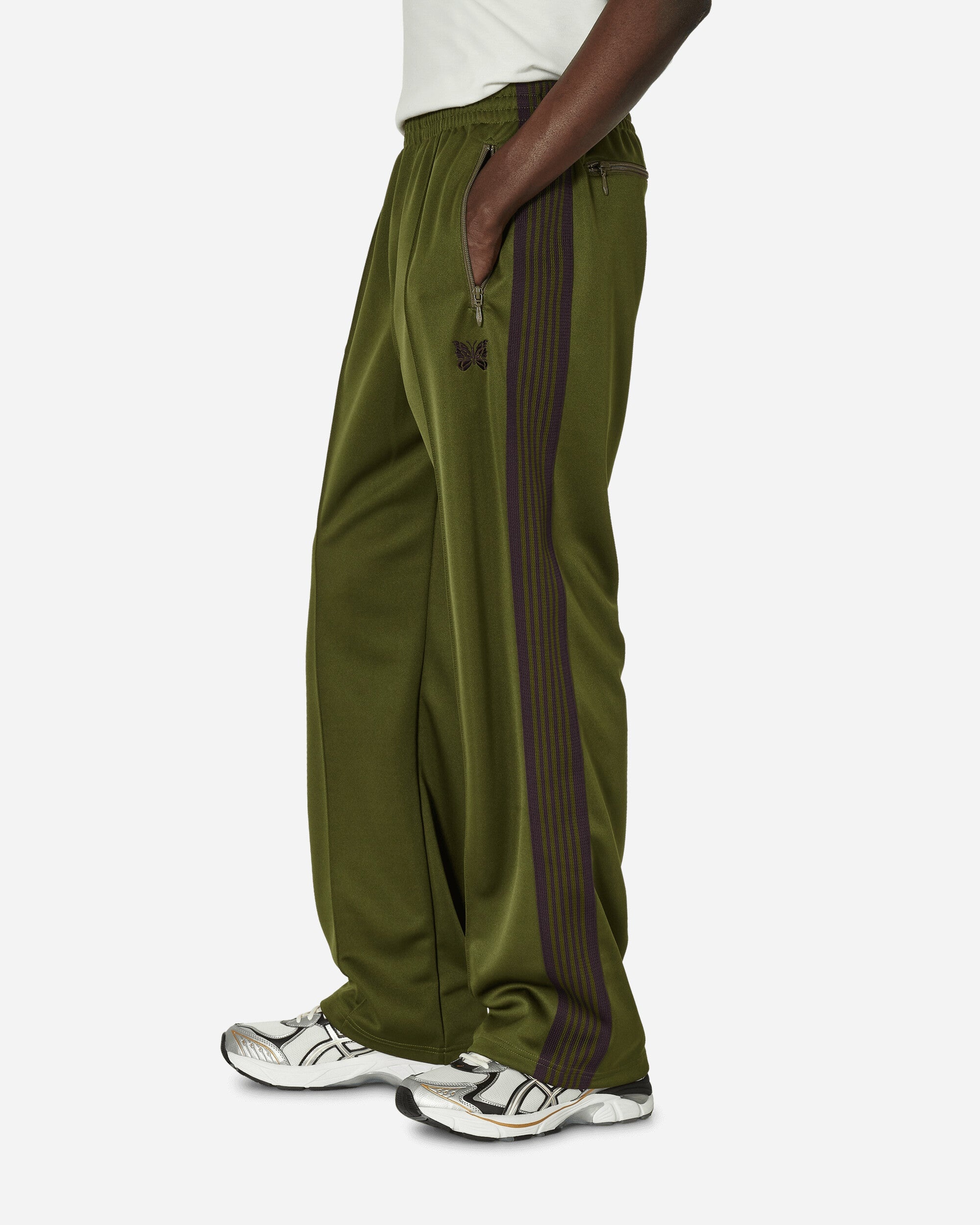 パンツ Needles Tracking PT Poly olive Needles TRACK PANT - POLY SMOOTH OLIVE L｜Yahoo!フリマ（旧