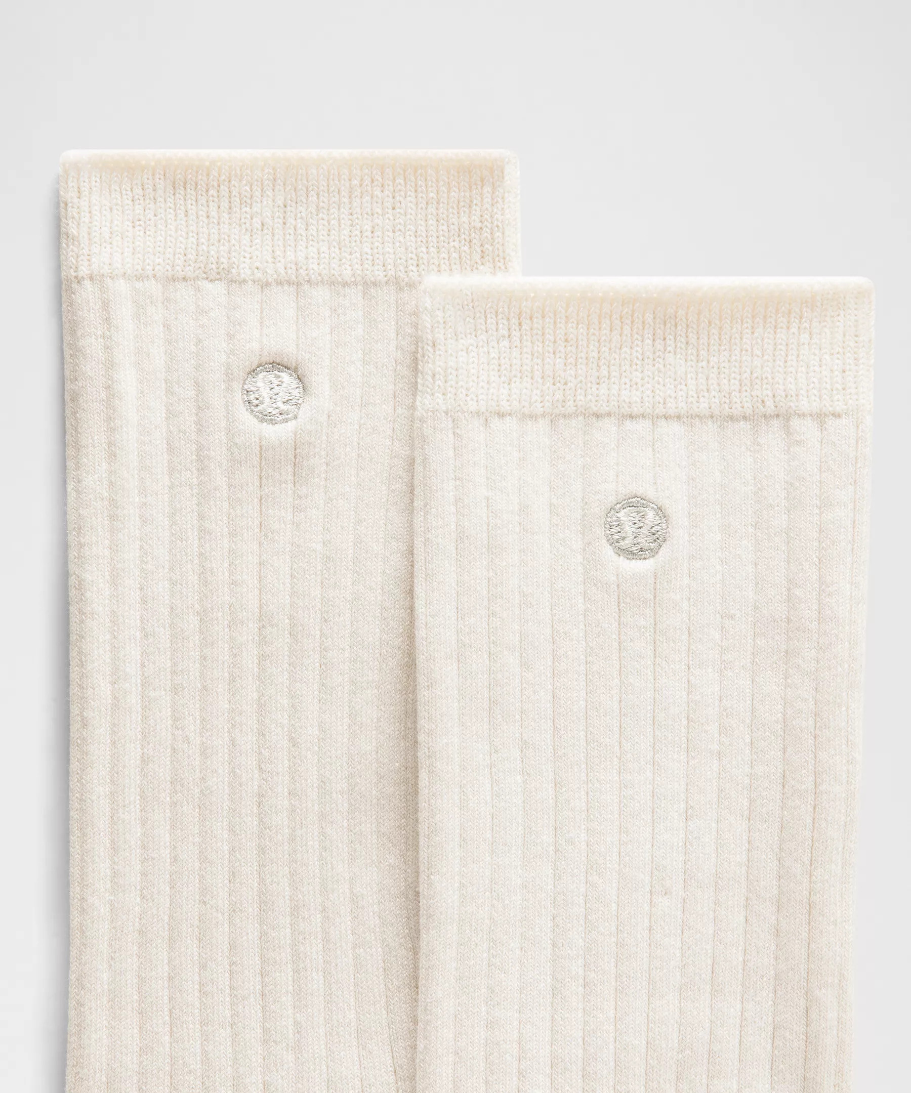 Unisex Ribbed Cotton-Blend Crew Socks - 2