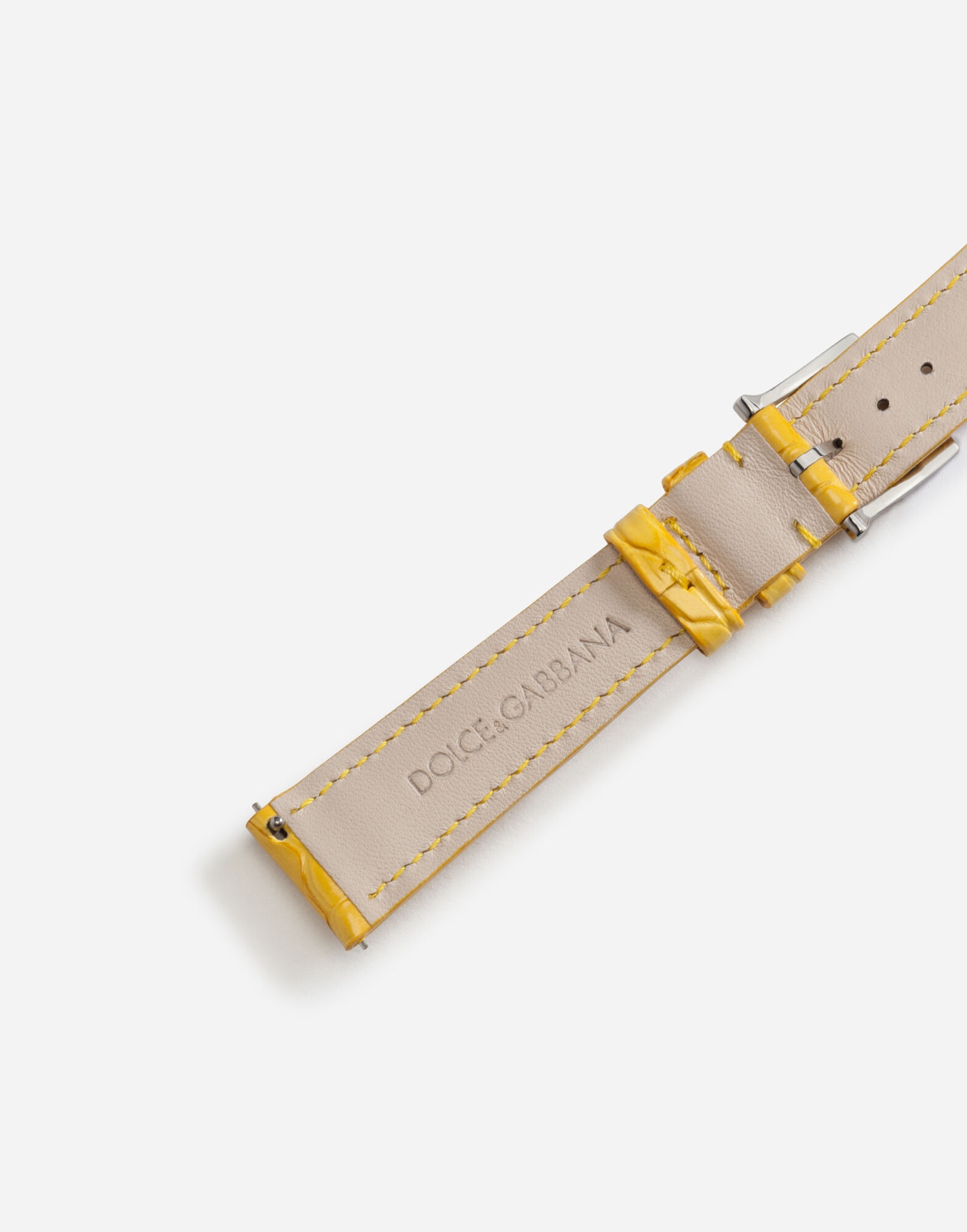 Alligator strap with buckle and hook in steel - 3