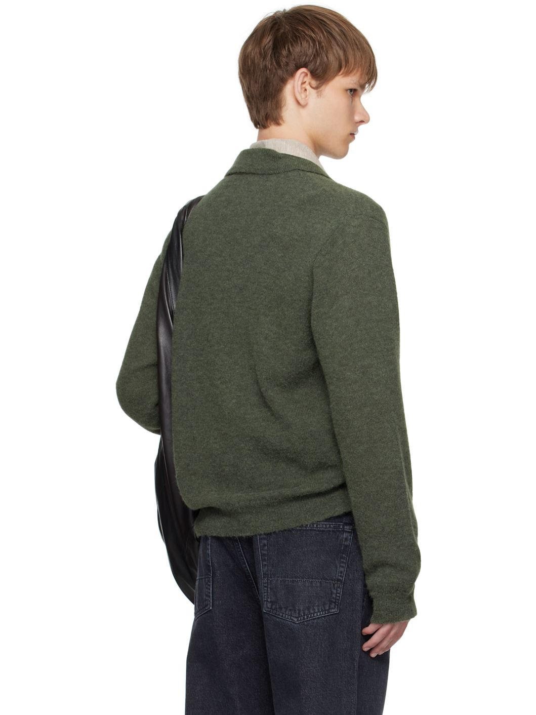 Green Evening Polo Cardigan - 3