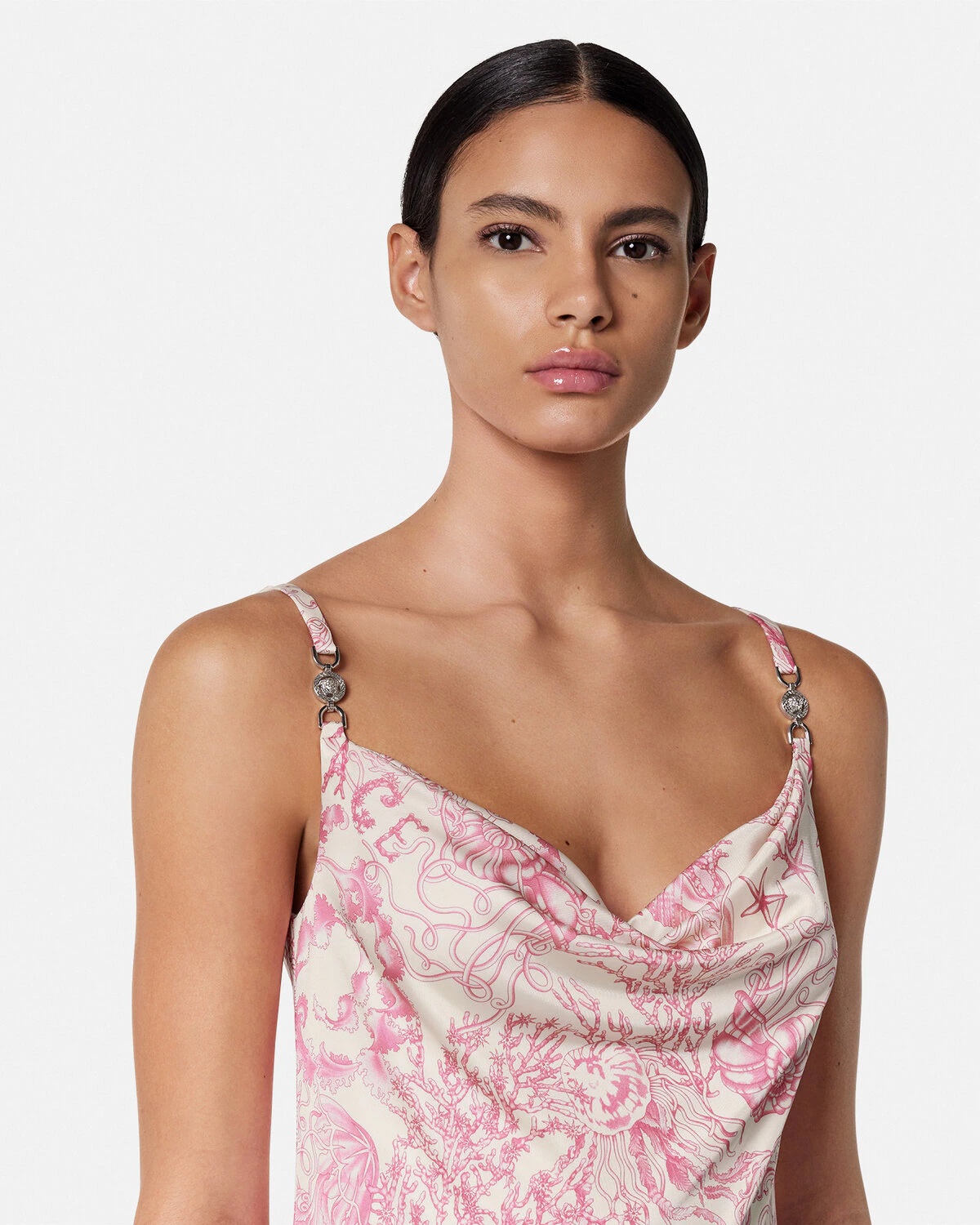 Underwater Barocco Slip Mini Dress - 3