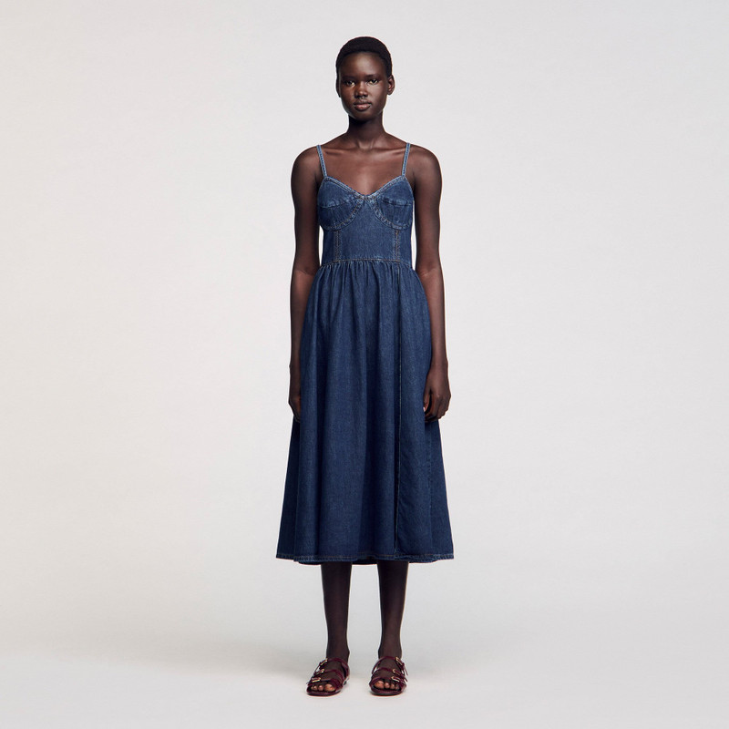 Sandro MIDI DENIM DRESS outlook