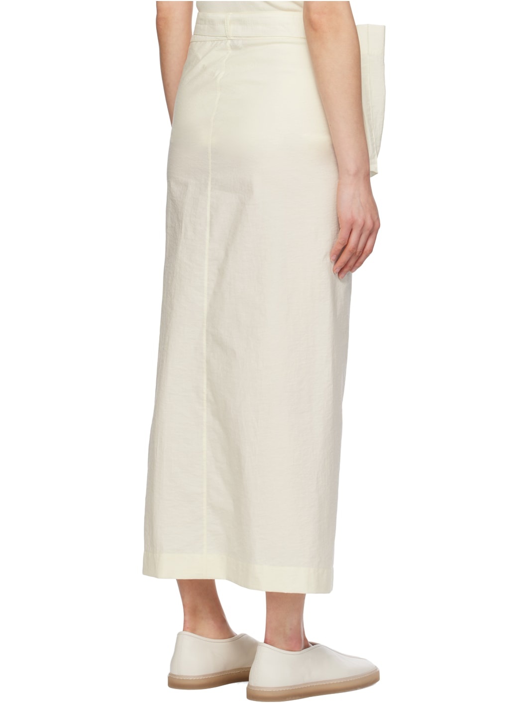 Yellow Wrap Midi Skirt - 3