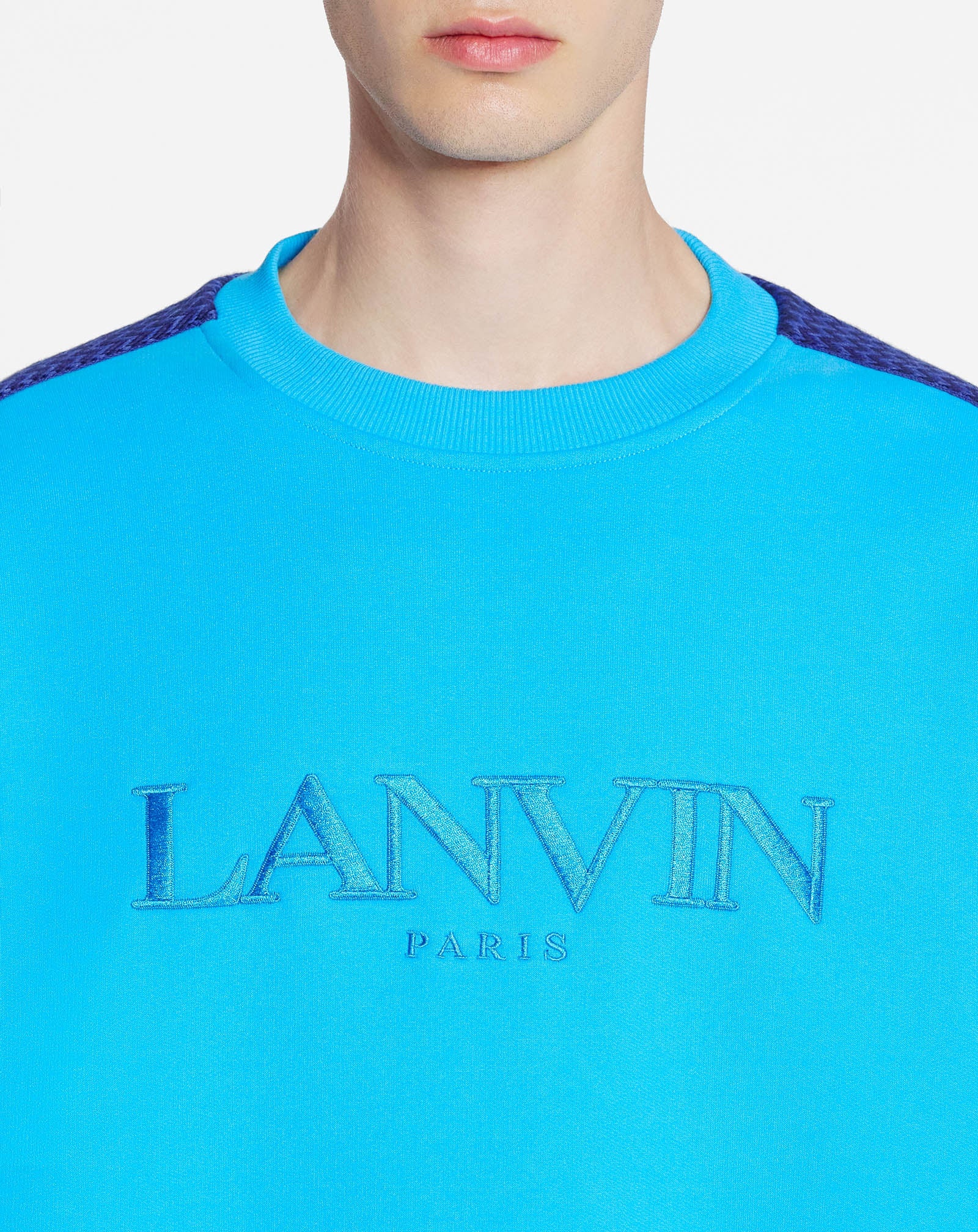 CURB SIDE LANVIN EMBROIDERED LOOSE-FITTING SWEATSHIRT - 5