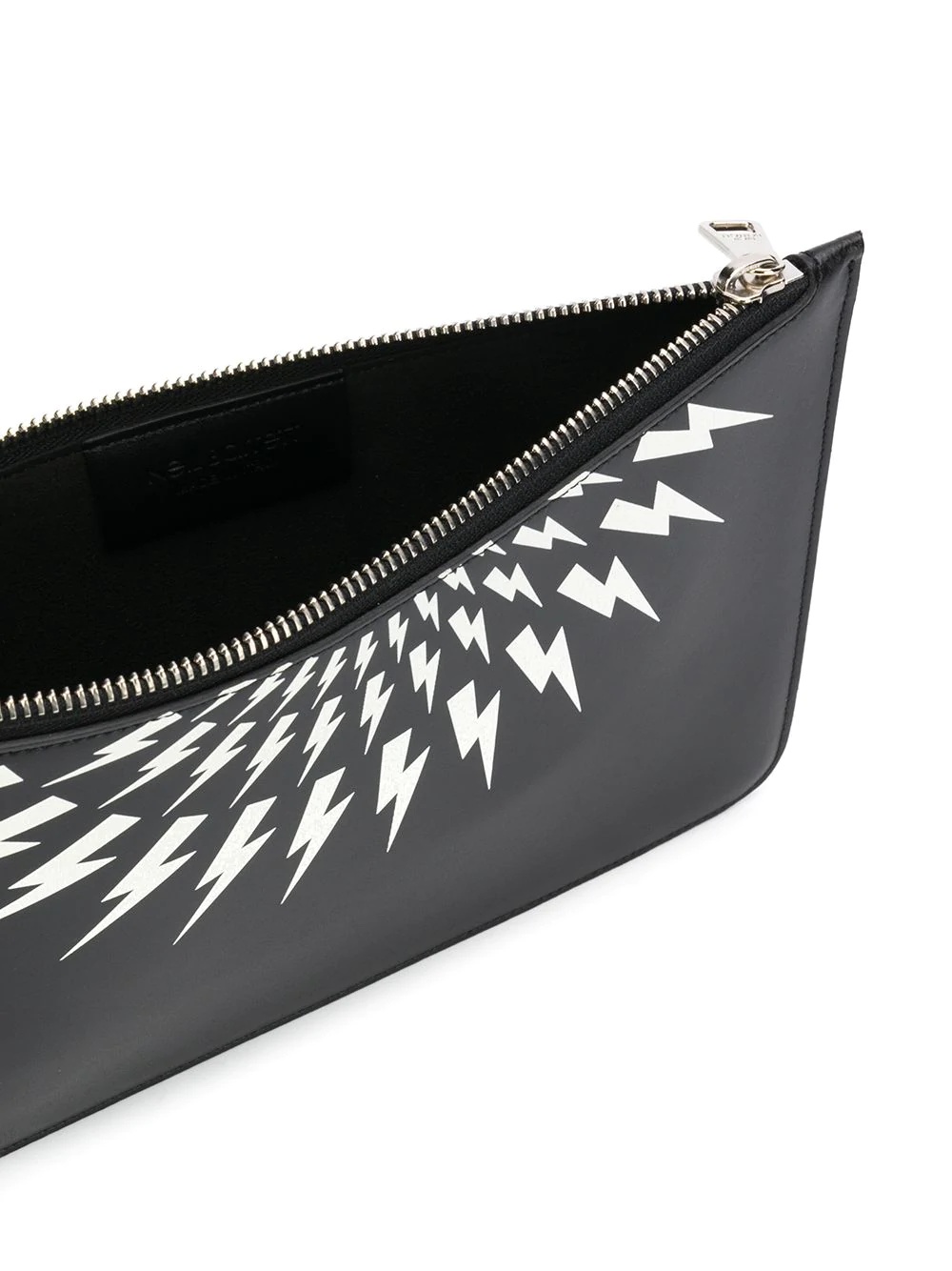 Thunderbolt-print clutch - 5