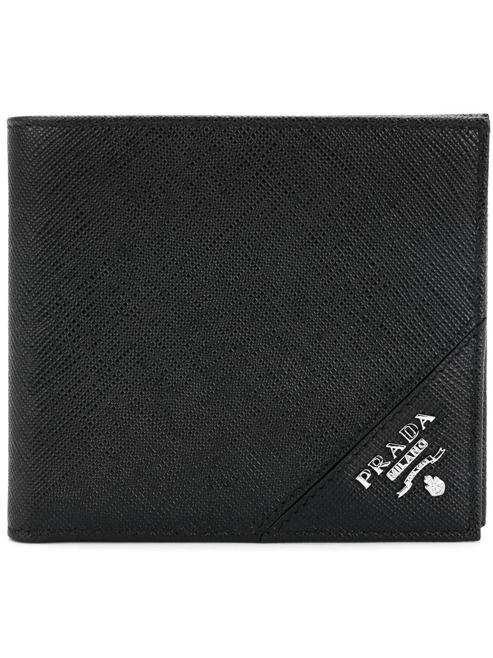 PRADA BLACK LEATHER WALLET - 1